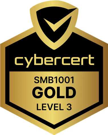 cybercert SMB1001 Gold Level 3 security certification